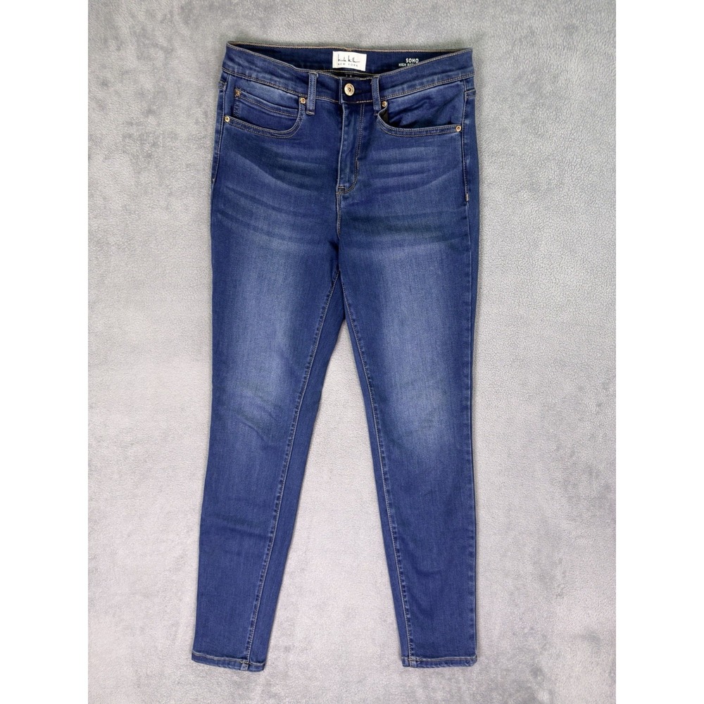 Nicole Miller Jeans Womens 6 Blue Dark Wash Soho High Rise Skinny Stretch